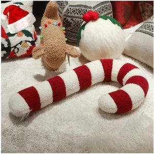 Candy Cane Shape Pillow  Soft Cozy